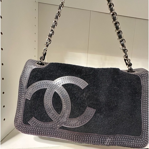 Chanel CC Sport Line Flap Bag Terry Cloth. Comes with with dust bag/COA - Picture 1 of 11